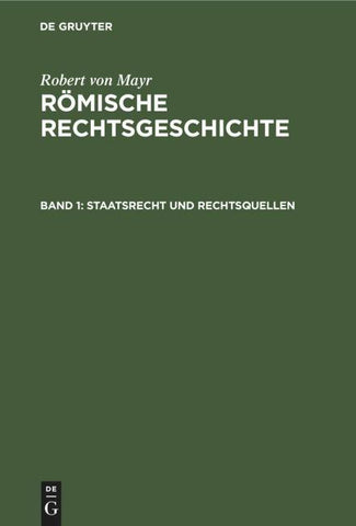Staatsrecht und Rechtsquellen