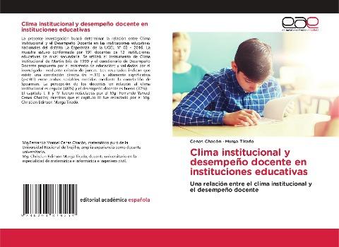 Clima institucional y desempeño docente en instituciones educativas