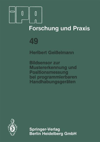 Bildsensor zur Mustererkennung und Positionsmessung bei programmierbaren Handhabungsgeräten