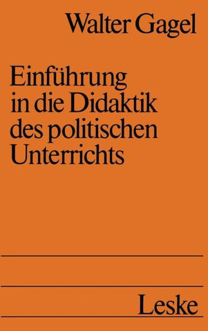 Einführung in die Didaktik des politischen Unterrichts