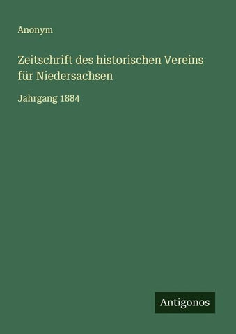 Zeitschrift des historischen Vereins für Niedersachsen