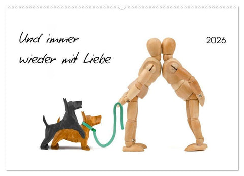 Und immer wieder mit Liebe (Wandkalender 2026 DIN A2 quer), CALVENDO Monatskalender