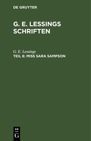 Miss Sara Sampson