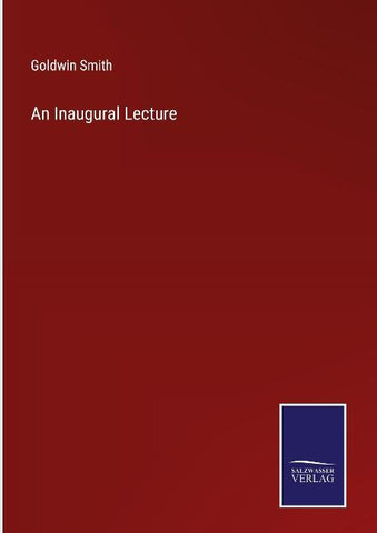 An Inaugural Lecture