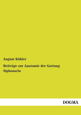 Beiträge zur Anatomie der Gattung Siphonaria