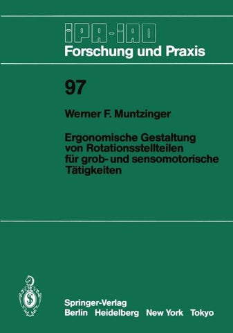 Ergonomische Gestaltung von Rotationsstellteilen für grob- und sensomotorische Tätigkeiten