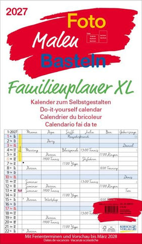 FMB Familienplaner XL 2027
