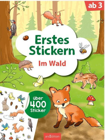 Erstes Stickern – Im Wald