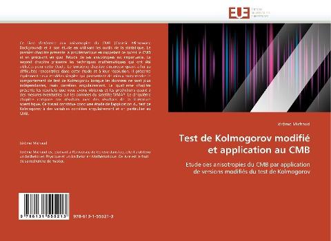 Test de Kolmogorov modifié et application au CMB