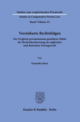 Vereinbarte Rechtsfolgen