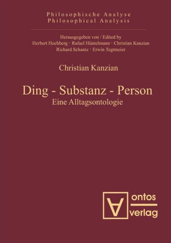 Ding – Substanz – Person
