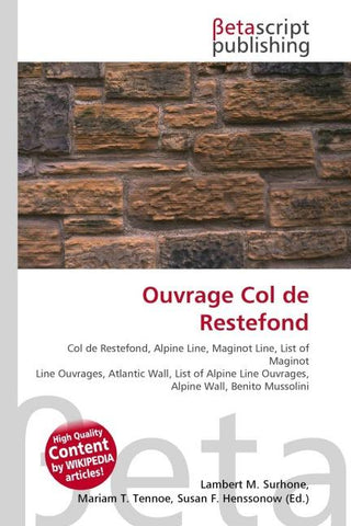 Ouvrage Col de Restefond