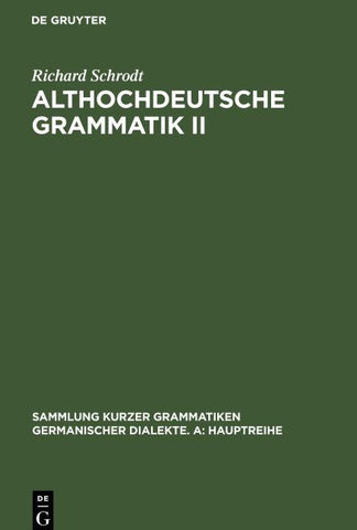 Althochdeutsche Grammatik II