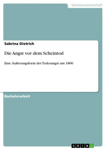 Die Angst vor dem Scheintod