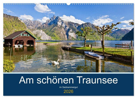 Am schönen Traunsee im Salzkammergut (Wandkalender 2026 DIN A2 quer), CALVENDO Monatskalender