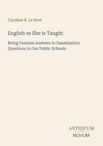 English as She is Taught