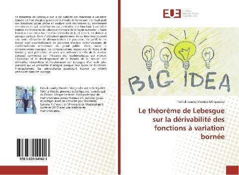Le théorème de Lebesgue sur la dérivabilité des fonctions à variation bornée