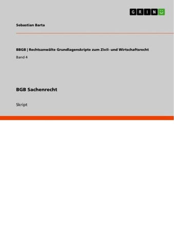 BGB Sachenrecht