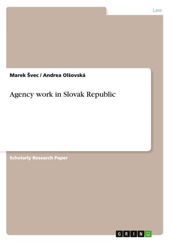Agency work in Slovak Republic