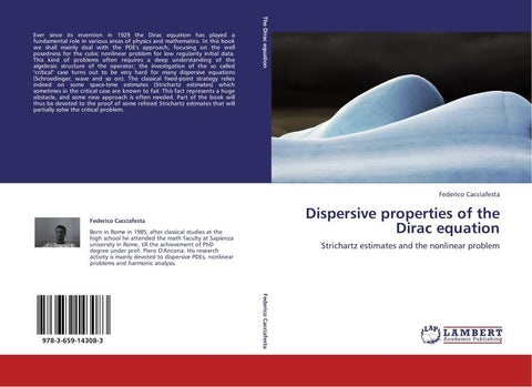 Dispersive properties of the Dirac equation