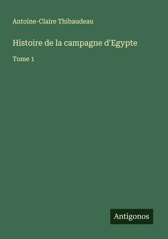 Histoire de la campagne d'Egypte