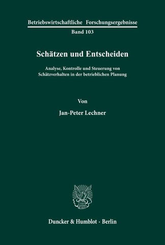 Schätzen und Entscheiden.