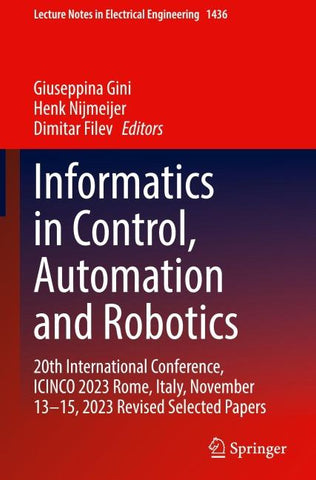 Informatics in Control, Automation and Robotics