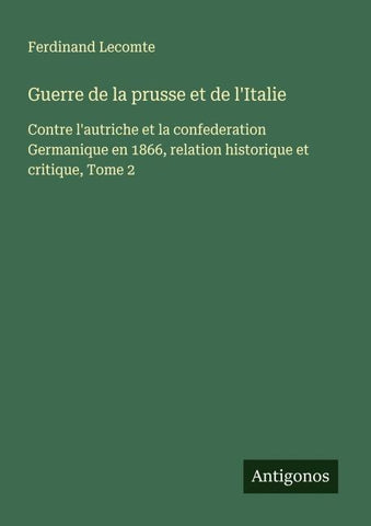 Guerre de la prusse et de l'Italie