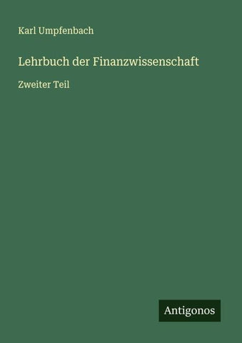 Lehrbuch der Finanzwissenschaft