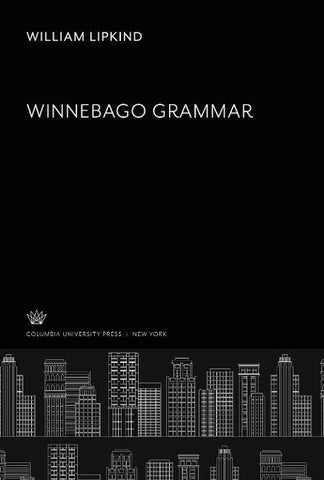 Winnebago Grammar
