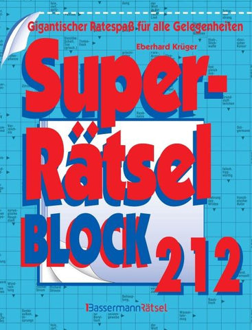Superrätselblock 212 (5 Exemplare à 4,99 €)