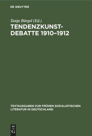 Tendenzkunst-Debatte 1910–1912