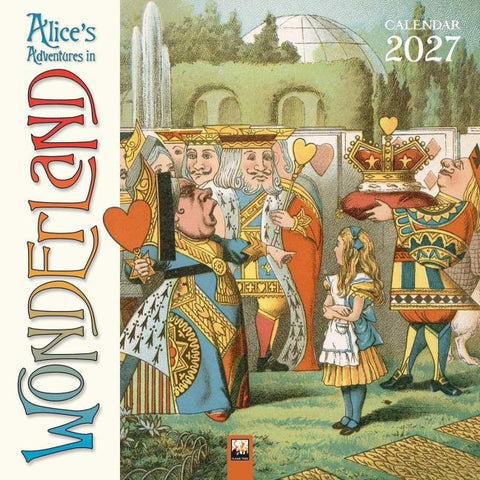 Alice in Wonderland – Alice im Wunderland 2027 – Original Flame Tree Publishing-Kalender [Kalender]
