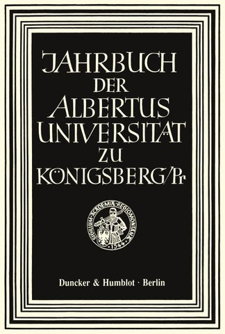 Jahrbuch der Albertus-Universität zu Königsberg/Pr.