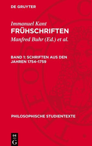 Schriften aus den Jahren 1754–1759