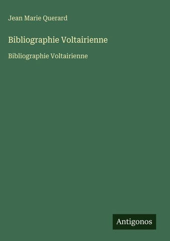 Bibliographie Voltairienne