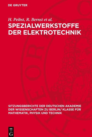 Spezialwerkstoffe der Elektrotechnik