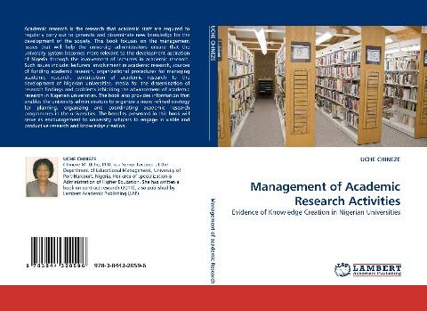 Management of Academic Research Activities