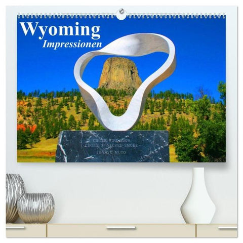 Wyoming • Impressionen (hochwertiger Premium Wandkalender 2026 DIN A2 quer), Kunstdruck in Hochglanz