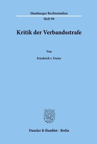 Kritik der Verbandsstrafe.