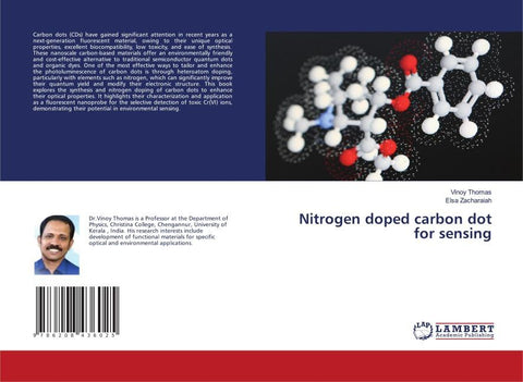 Nitrogen doped carbon dot for sensing