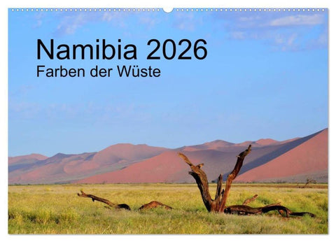 Namibia 2026 Farben der Wüste (Wandkalender 2026 DIN A2 quer), CALVENDO Monatskalender