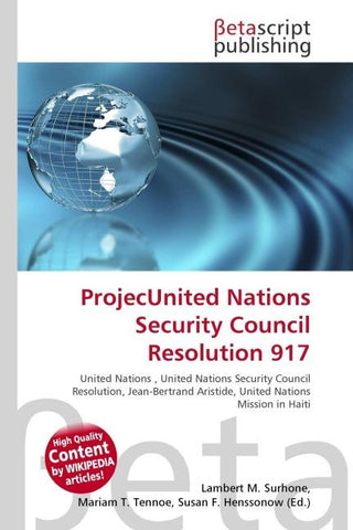 ProjecUnited Nations Security Council Resolution 917