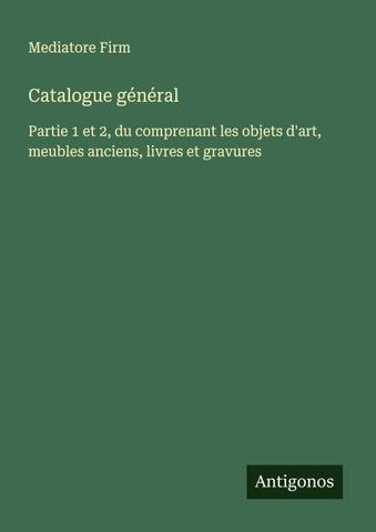 Catalogue général