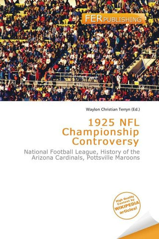 1925 NFL Championship Controversy
