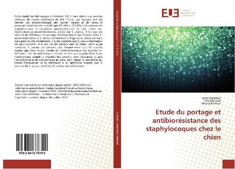 Etude du portage et antibiorésistance des staphylocoques chez le chien