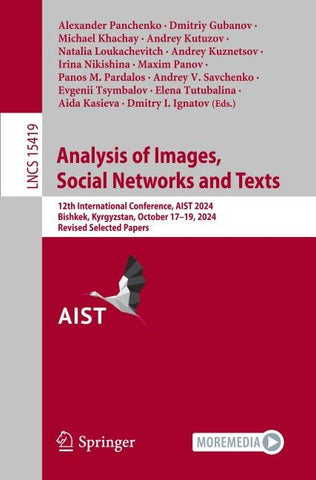 Analysis of Images, Social Networks and Texts