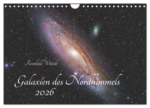 Galaxien des Nordhimmels (Wandkalender 2026 DIN A4 quer), CALVENDO Monatskalender