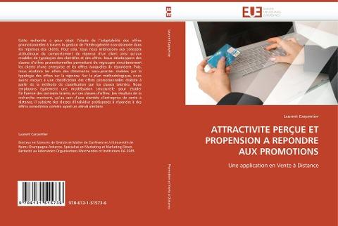 ATTRACTIVITE PERÇUE ET PROPENSION A REPONDRE AUX PROMOTIONS