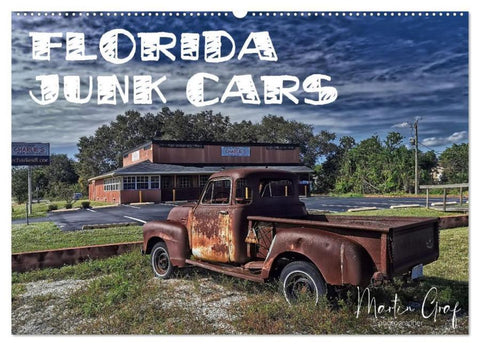 Florida Junk Cars (Wandkalender 2026 DIN A2 quer), CALVENDO Monatskalender